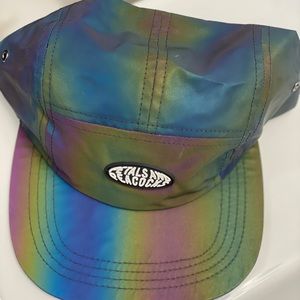 Petals and Peacocks Reflection Purple Hat